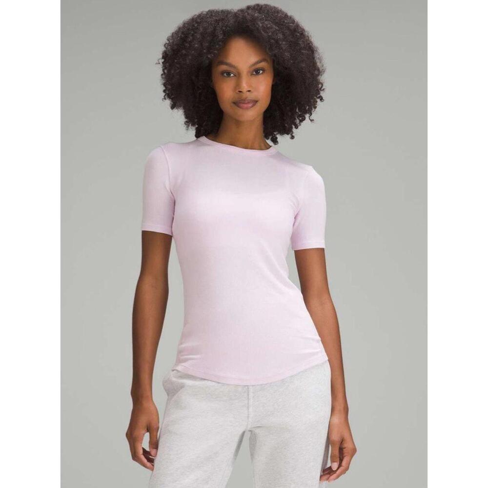 Lululemon Hold Tight Short Sleeve Shirt Meadowsweet Pink  NWT 10